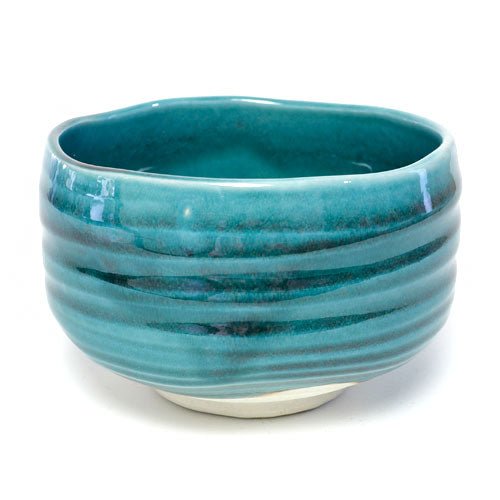 Deep Teal Matcha Bowl (Chawan) – Japanese Mino Ware Ceramic | Made in Japan - MatchaJP