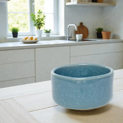 Blue Craze Matcha Bowl (Chawan) – Japanese Mino Ware Ceramic | Made in Japan