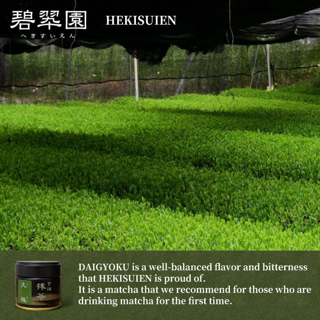 HEKISUIEN Matcha green tea powder Ceremonial Grade DAIGYOKU 30g can