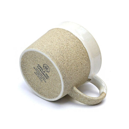DROP MUG — Small & Handy Japanese Mino Ware Porcelain Mug Beige (200 ml / 6.8 oz) - MatchaJP