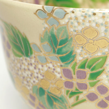 Japanese Matcha Tea Bowl – Hydrangea Kyō Ware | Handmade in Japan
