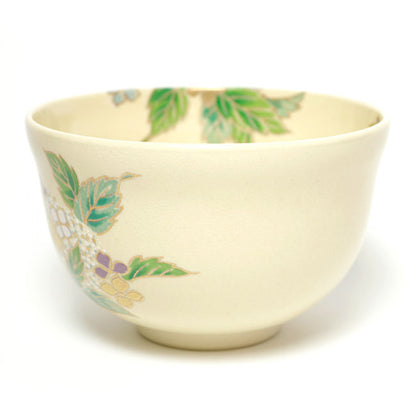 Japanese Matcha Tea Bowl – Hydrangea Kyō Ware | Handmade in Japan