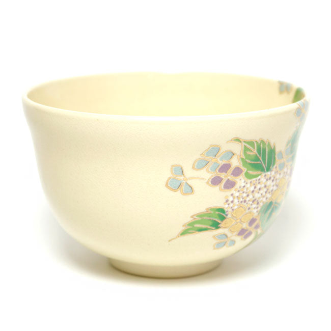 Japanese Matcha Tea Bowl – Hydrangea Kyō Ware | Handmade in Japan
