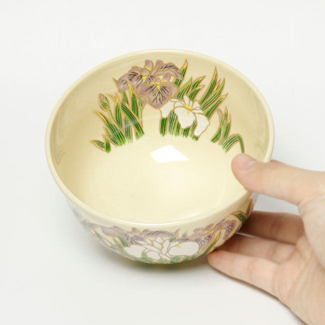 Japanese Matcha Tea Bowl – Iris Kyō Ware | Handmade in Japan