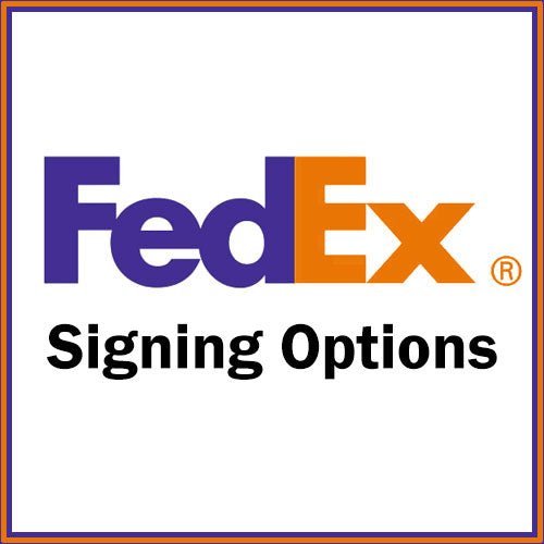 FedEX Signing Options - MatchaJP