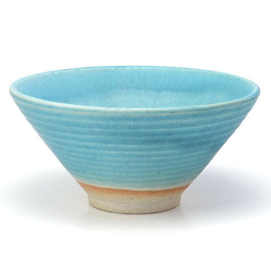 Flat Matcha tea bowl Mino ware "Turkish Mat" - MatchaJP