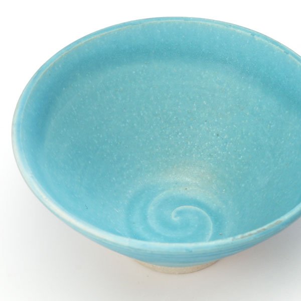 Flat Matcha tea bowl Mino ware "Turkish Mat" - MatchaJP