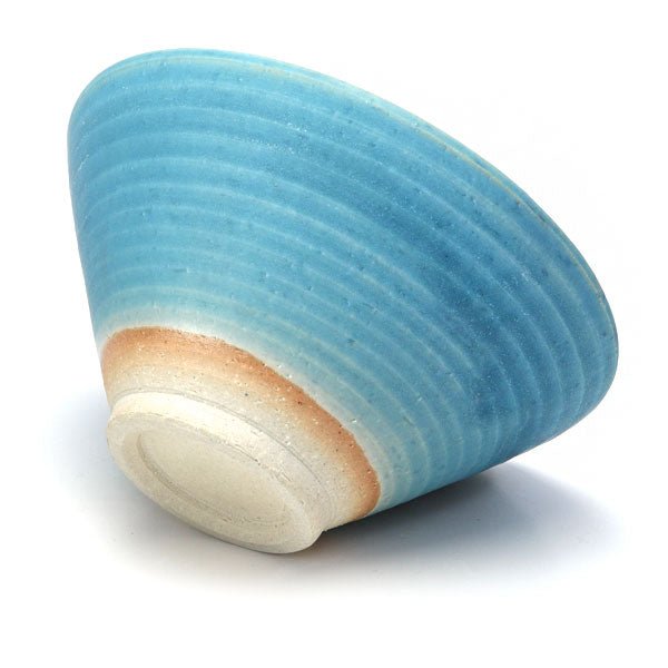 Flat Matcha tea bowl Mino ware "Turkish Mat" - MatchaJP