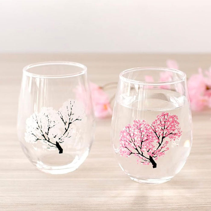 Sakura Color-Changing Free Glass (Cold Reactive) — Made in Japan — 325 ml / 11 oz