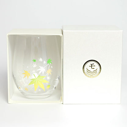 Japanese Autumn Leaves Color-Changing Glass – Cold Reactive Tumbler | Made in Japan