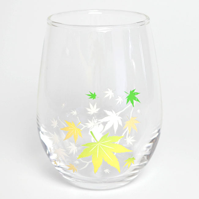 Japanese Autumn Leaves Color-Changing Glass – Cold Reactive Tumbler | Made in Japan