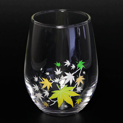 Japanese Autumn Leaves Color-Changing Glass – Cold Reactive Tumbler | Made in Japan