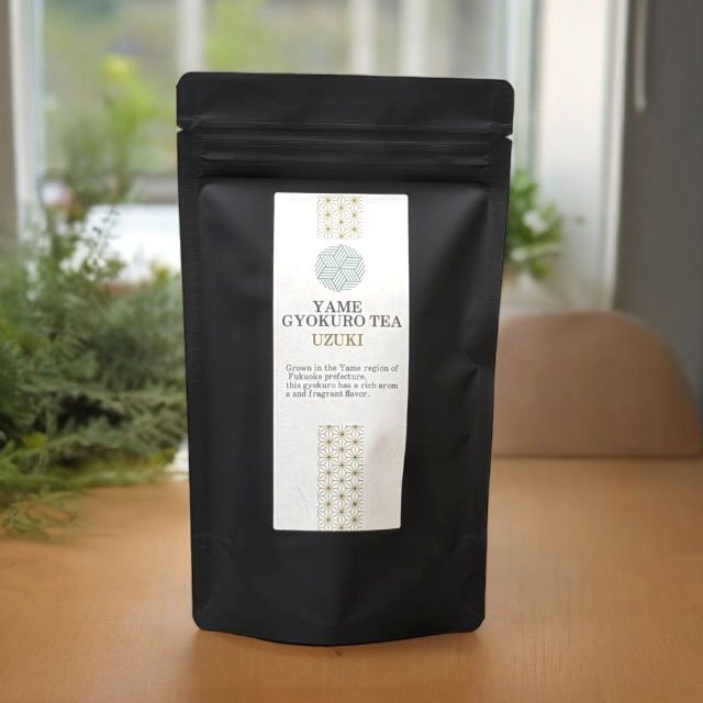 Gyokuro tea leaves Yame Hoshino UZUKI - MatchaJP