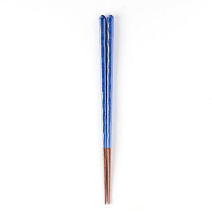 Japanese Chopsticks – Blue Finish | KURABI Natural Wood Made in Japan