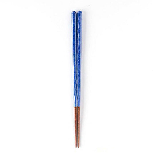 Japanese Chopsticks – Blue Finish | KURABI Natural Wood Made in Japan