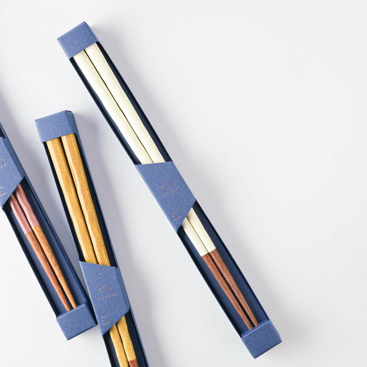 Japanese Chopsticks – White Finish | KURABI Natural Wood Made in Japan