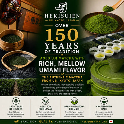 Japanese Ceremonial Matcha Green Tea Powder – DAIGYOKU | Hekisuien (Uji, Japan) 150g (5.29 oz)