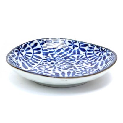 Mino ware small plate Japanese ancient patterns 06