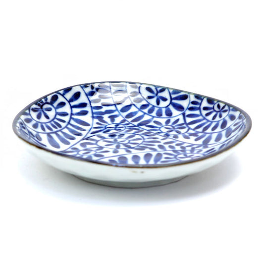 Mino ware small plate Japanese ancient patterns 06