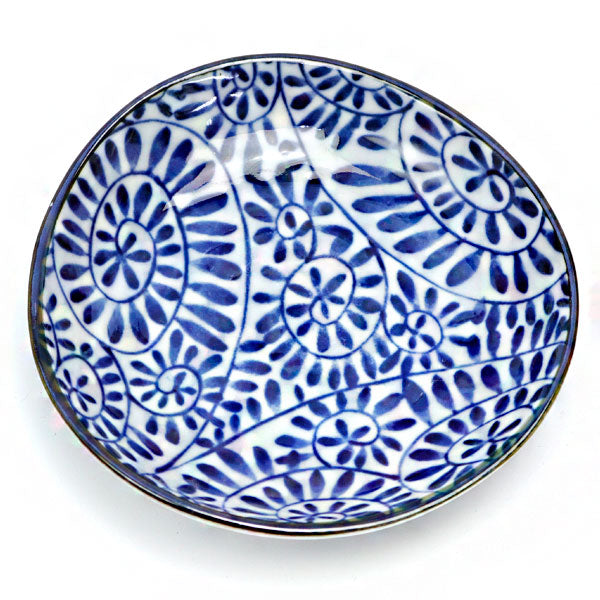 Mino ware small plate Japanese ancient patterns 06
