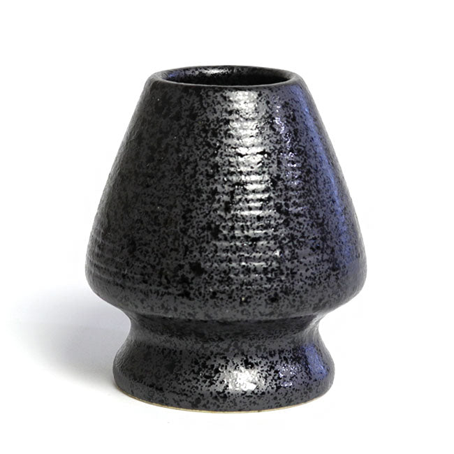 Matcha Whisk Holder (Chasen Holder) Black Crystalline Glaze Ceramic – Japanese Mino Ware | Made in Japan