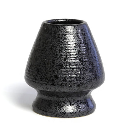 Matcha Whisk Holder (Chasen Holder) Black Crystalline Glaze Ceramic – Japanese Mino Ware | Made in Japan