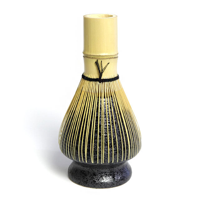 Matcha Whisk Holder (Chasen Holder) Black Crystalline Glaze Ceramic – Japanese Mino Ware | Made in Japan