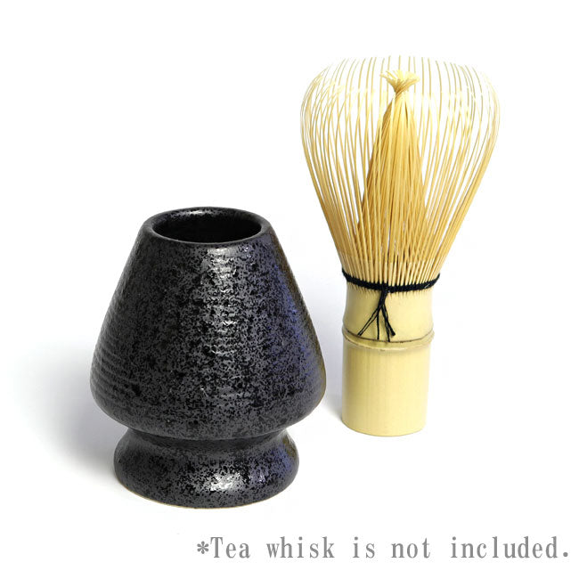 Matcha Whisk Holder (Chasen Holder) Black Crystalline Glaze Ceramic – Japanese Mino Ware | Made in Japan