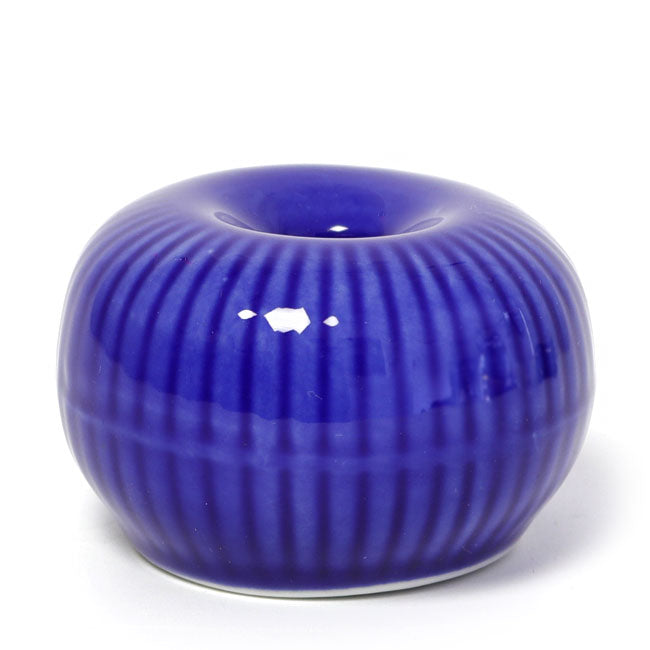 Round Matcha Whisk Holder Blue | Mino Ware Made in Japan