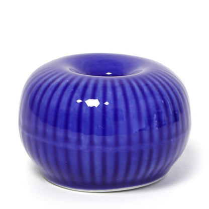 Round Matcha Whisk Holder Blue | Mino Ware Made in Japan