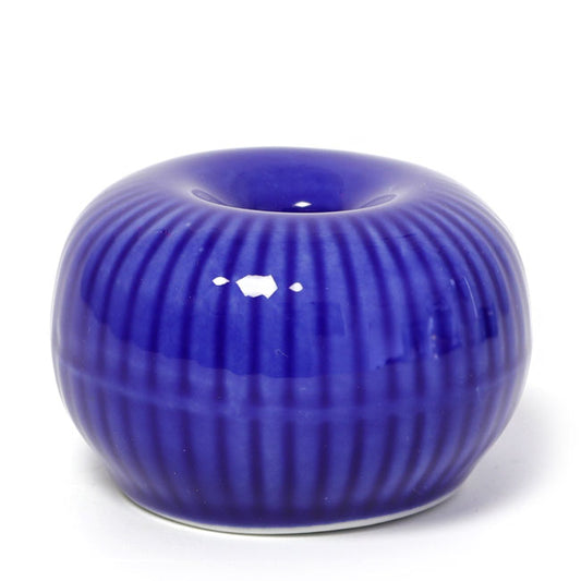 Round Matcha Whisk Stands Blue | Mino Ware Made in Japan