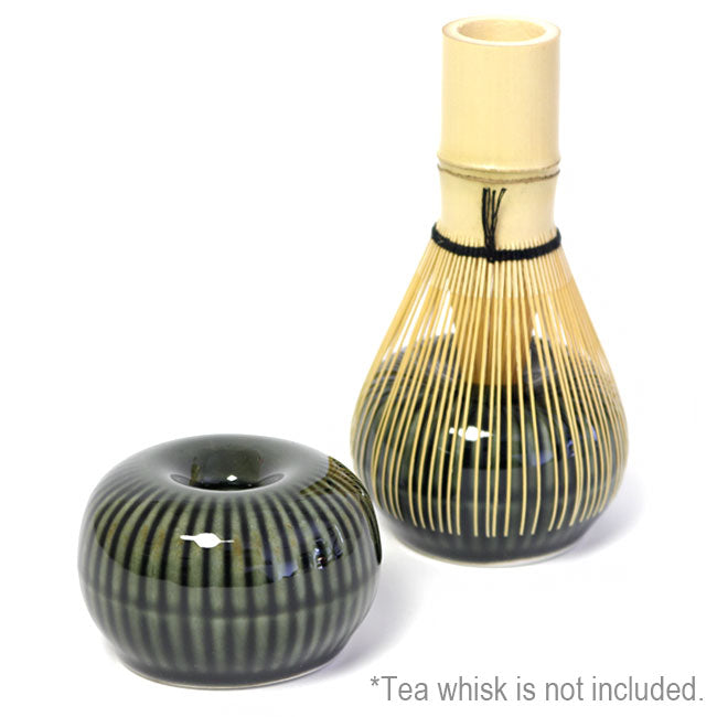 Round Matcha Whisk Holder Green | Mino Ware Made in Japan