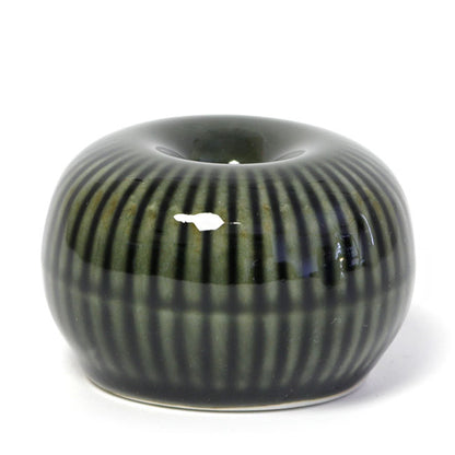 Round Matcha Whisk Holder Green | Mino Ware Made in Japan