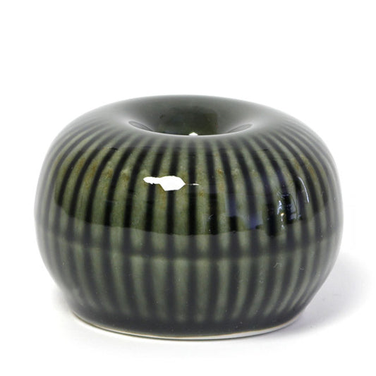 Round Matcha Whisk Stands Green | Mino Ware Made in Japan