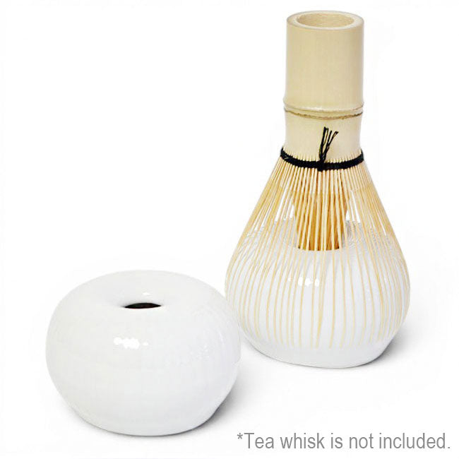 Round Matcha Whisk Holder White | Mino Ware Made in Japan