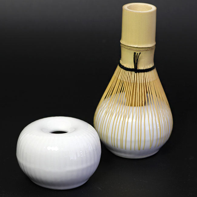 Round Matcha Whisk Holder White | Mino Ware Made in Japan