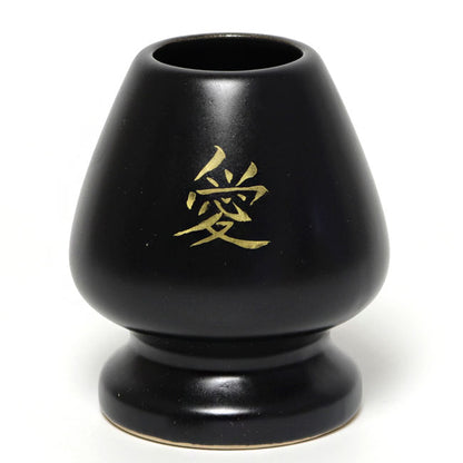 Matcha Whisk Holder Kanji Love | Hand Painted by Kaiho Yagi | Made in Japan