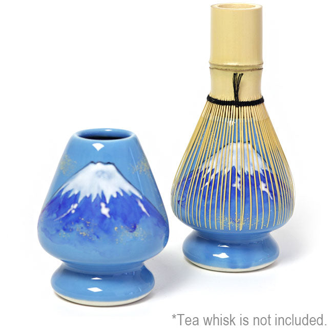 Matcha Whisk Holder Mount Fuji | Hand Painted by Kaiho Yagi | Made in Japan