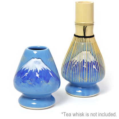 Matcha Whisk Holder Mount Fuji | Hand Painted by Kaiho Yagi | Made in Japan