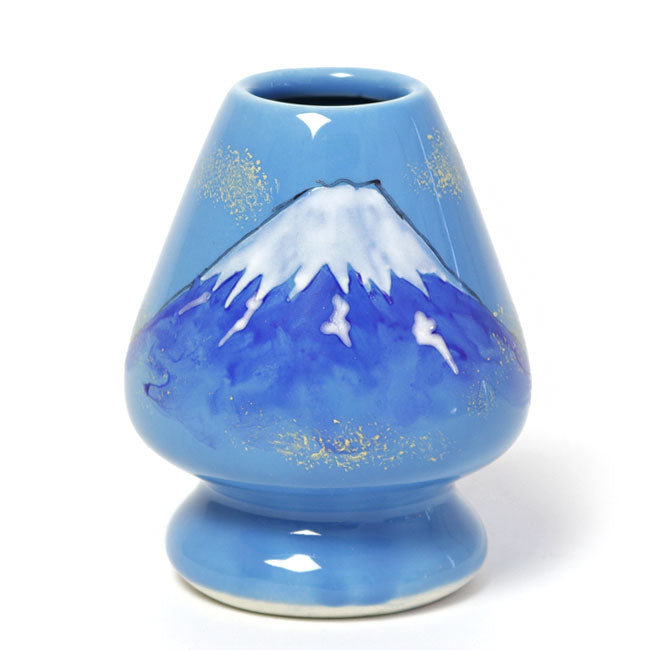Matcha Whisk Holder Mount Fuji | Hand Painted by Kaiho Yagi | Made in Japan