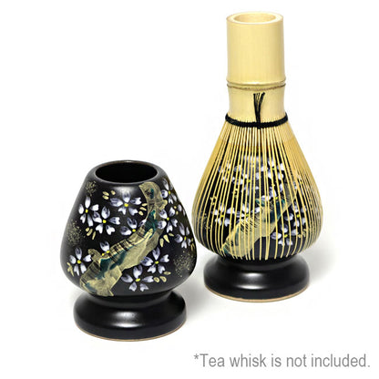 Matcha Whisk Holder Cherry Blossom | Hand Painted by Kaiho Yagi | Made in Japan