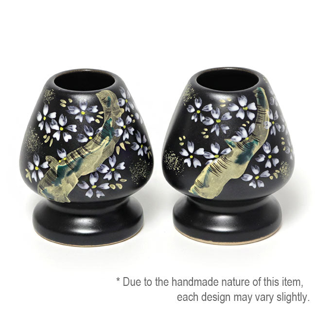 Matcha Whisk Holder Cherry Blossom | Hand Painted by Kaiho Yagi | Made in Japan