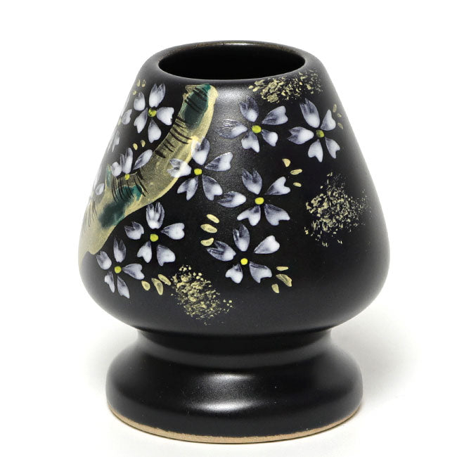 Matcha Whisk Holder Cherry Blossom | Hand Painted by Kaiho Yagi | Made in Japan
