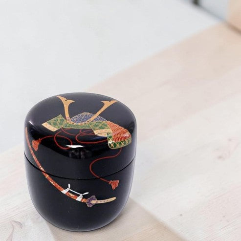 Matcha Tea Caddy Natsume – Kabuto Design by Chizuru | Made in Japan