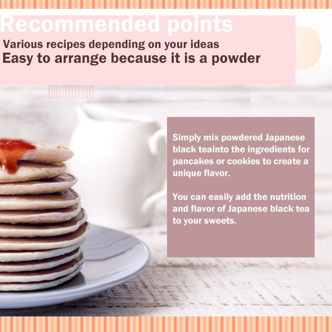 Japanese Black tea powder Shizuoka Mizutama Farm Tea Factory 50g pack - MatchaJP