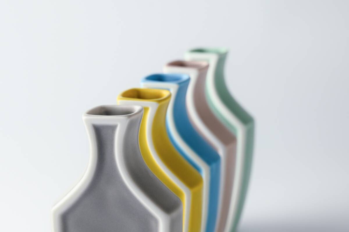 Japanese Ceramic Vase – Matte Gray Flower Vase | Mino Ware Made in Japan