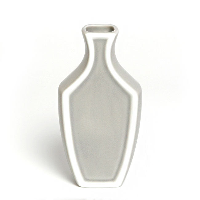 Japanese Ceramic Vase – Matte Gray Flower Vase | Mino Ware Made in Japan