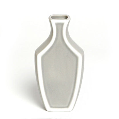 Japanese Ceramic Vase – Matte Gray Flower Vase | Mino Ware Made in Japan