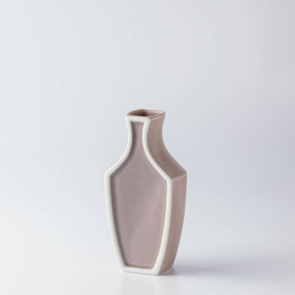 Japanese Ceramic Vase – Blush Beige Flower Vase | Mino Ware Made in Japan
