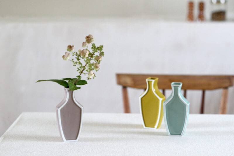 Japanese Ceramic Vase – Blush Beige Flower Vase | Mino Ware Made in Japan
